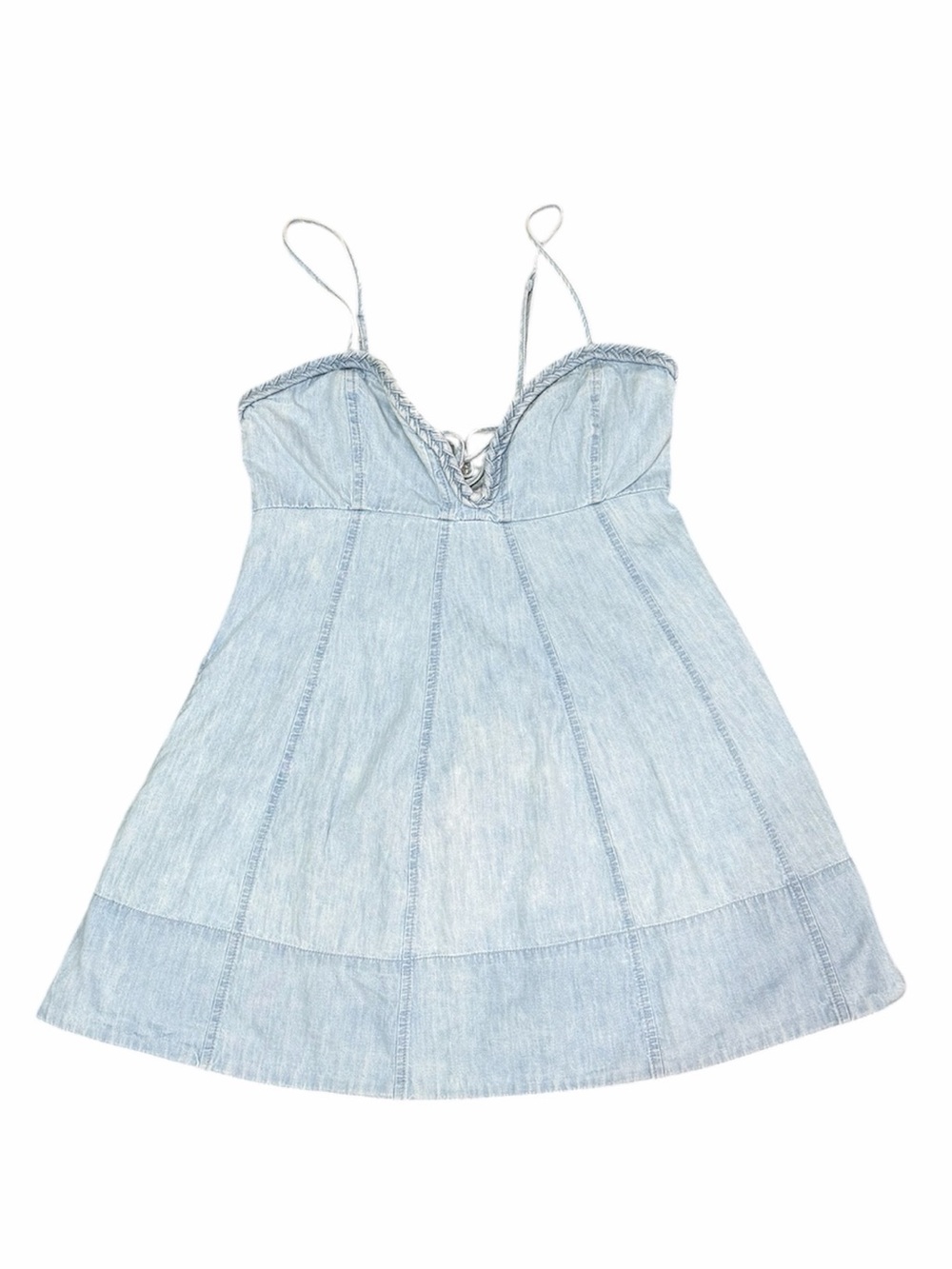 Free People Light Blue Denim Mini Dress - Picture 5 of 12